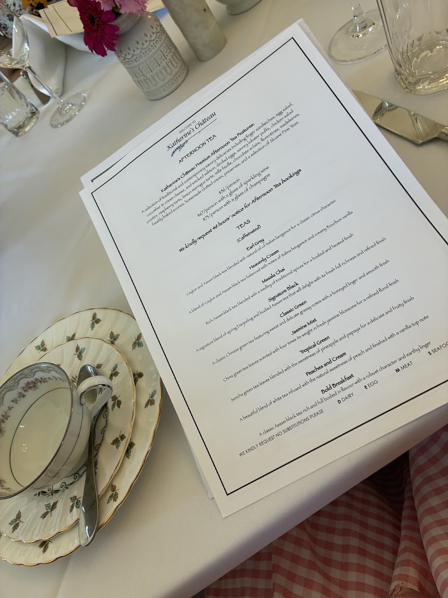 Menu Katherine’S Chateau-10